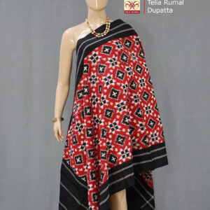 Ikat Telia Rumal Cotton Dupatta