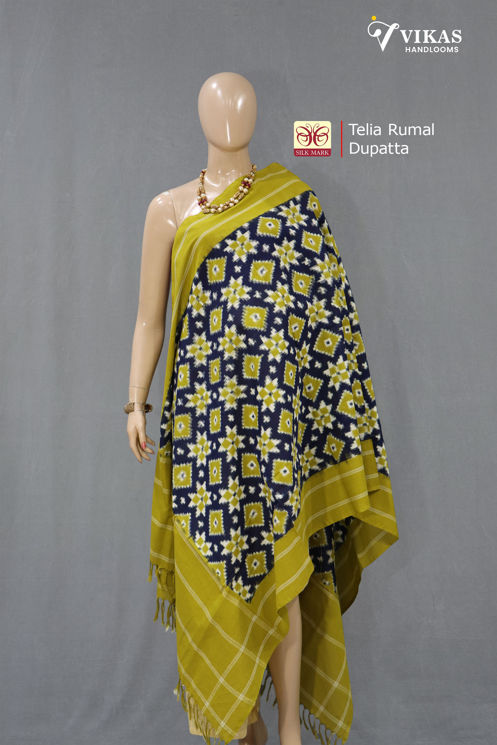 Ikat Telia Rumal Dupatta