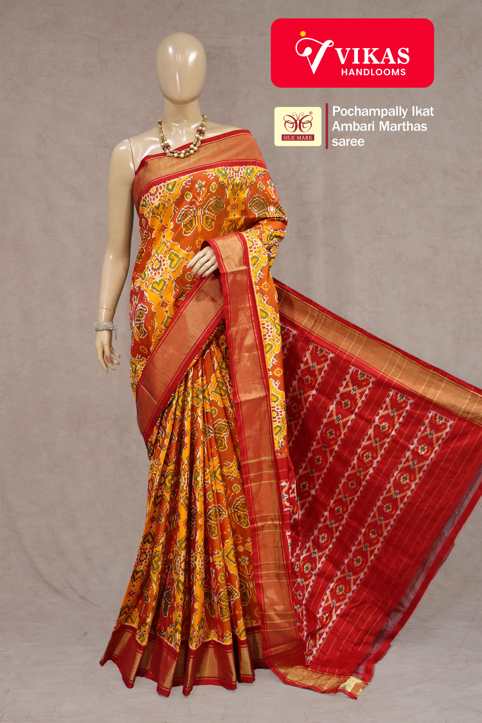 Pochampally Marthas Design Sarees