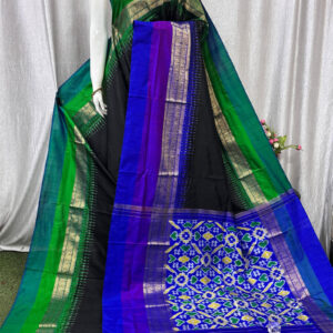 Pochampally Ikat Black Saree Latest Collection