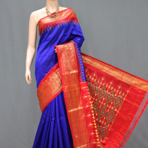 Pochampally Ikat Kanchi Border Saree