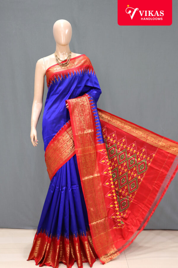 Pochampally Ikat Kanchi Border Saree