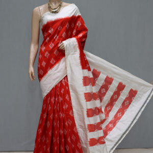 Red Pochampally Saree