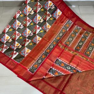 Full tissu special ikat sarees