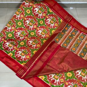 Full tissu special ikat sarees
