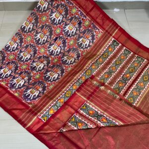Full tissu special ikat sarees