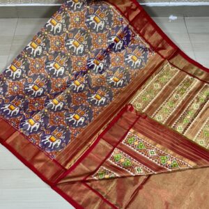 Full tissu special ikat sarees