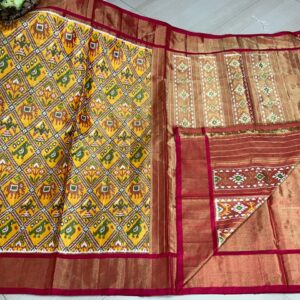 Full tissu special ikat sarees