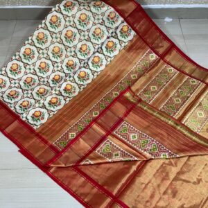 Full tissu special ikat sarees