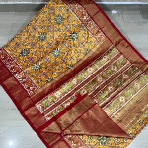 Full tissu special ikat sarees
