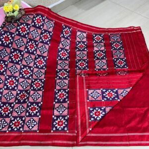 Exclusive Pochampally Double Ikkat Pattu Saree | Special Teliarumal Design