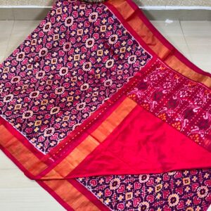 Exclusive Pochampally Ikkat Navaratna Pattu Saree