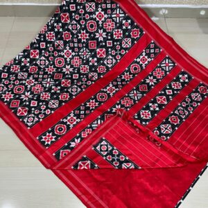 Exclusive Pochampally Double Ikkat Pattu Saree | Special Teliarumal Design