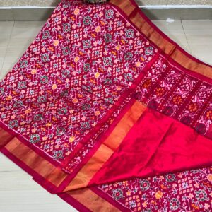 Exclusive Pochampally Ikkat Navaratna Pattu Saree