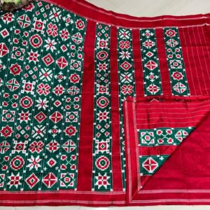 Exclusive Pochampally Double Ikkat Pattu Saree | Special Teliarumal Design