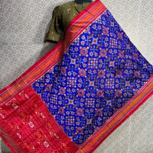 Exclusive Navaratna & Patola Ikkat Silk Dupatta | Silk Mark Certified